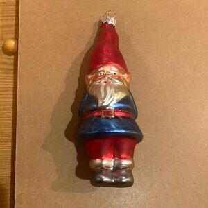 Gnome Glittery Xmas Ornament